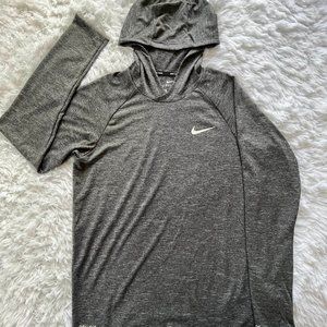 NWT Small Mens Gray Nike Swim Thin Hoodie